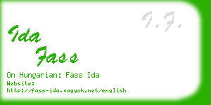 ida fass business card